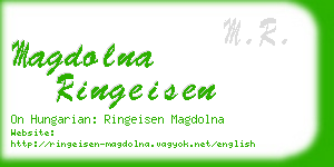 magdolna ringeisen business card